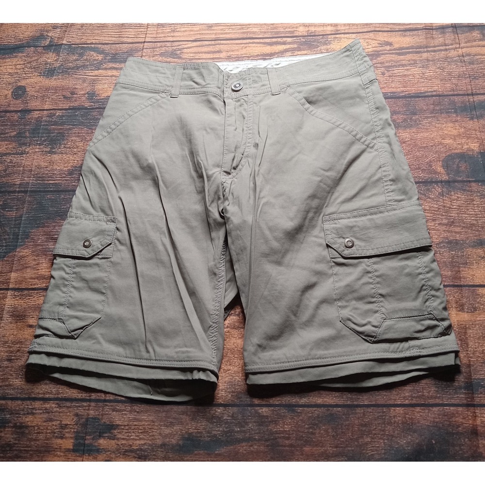 Kuhl Stealth Convertible Cargo Hiking Shorts Only Men's 30‎ Green